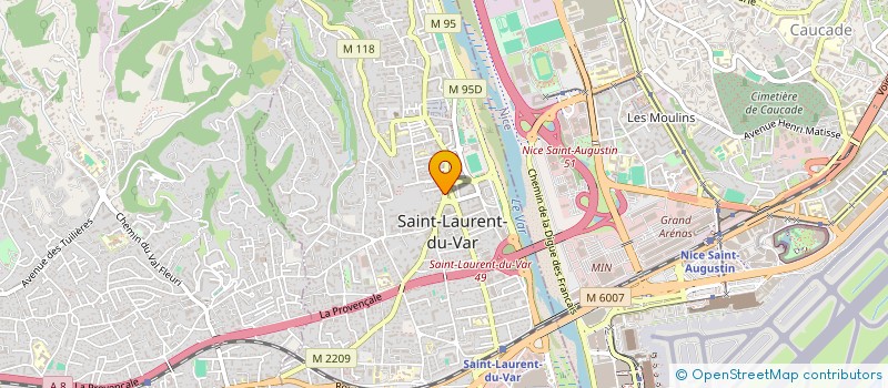 localisation de l'entreprise SCI DE LA FORET à SAINT-LAURENT-DU-VAR