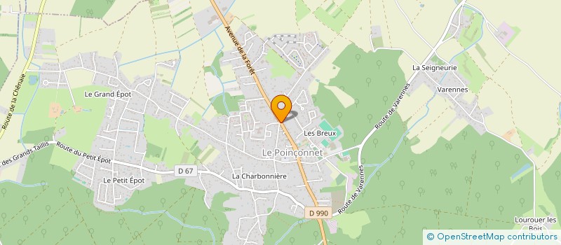 localisation de l'entreprise SCI DE LA FORET à LE POINCONNET