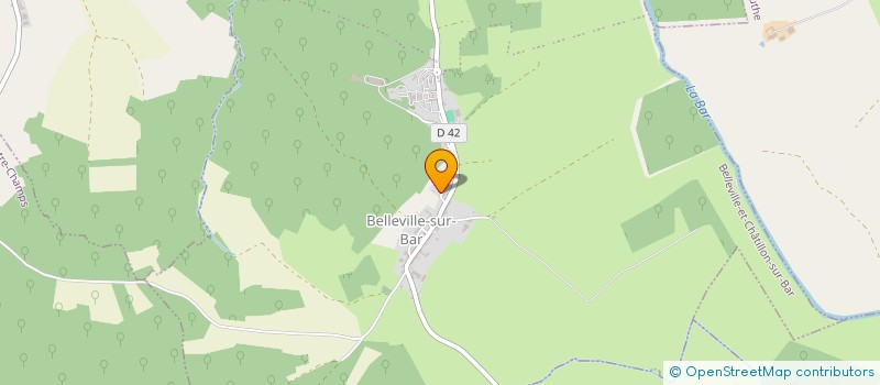 localisation de l'entreprise SCI DE LA FORET  BELLEVILLE-ET-CHATILLON-SUR-BAR