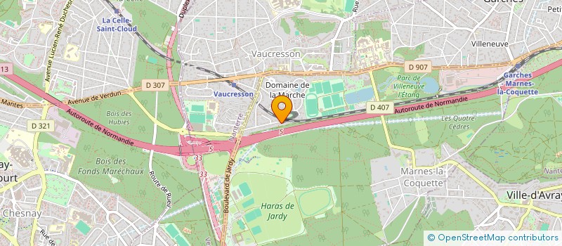 localisation de l'entreprise SCI DE LA FORET BOULAIN  MARNES-LA-COQUETTE