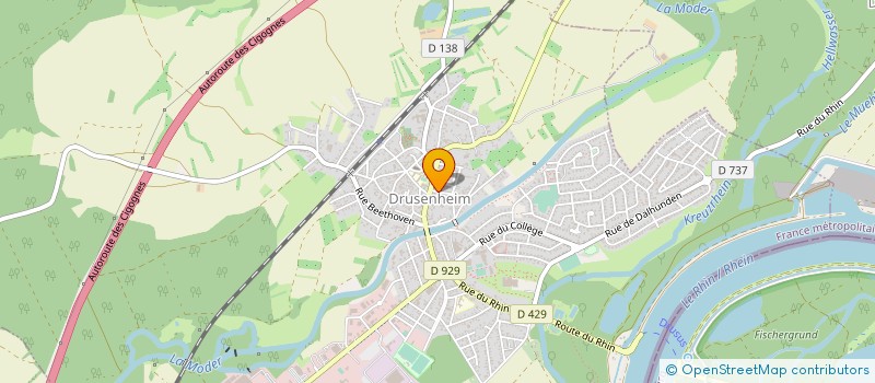 localisation de l'entreprise SCI DE LA FORET DE CHENE  DRUSENHEIM