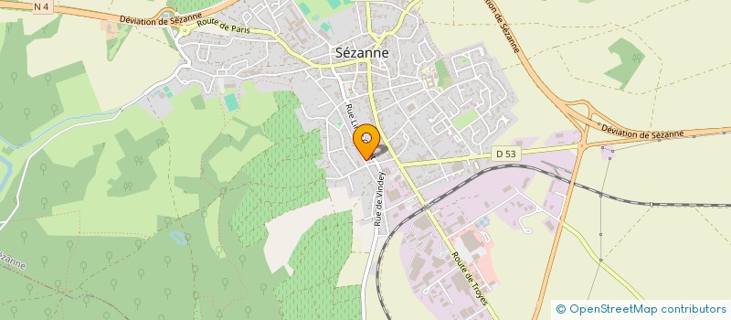 localisation de l'entreprise SCI DE LA FORET DES FEES à SEZANNE