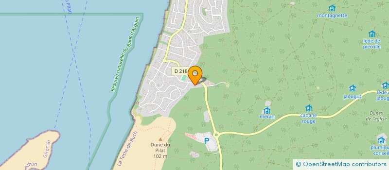 localisation de l'entreprise SCI DE LA FORET PYLA PLAGE à LA TESTE-DE-BUCH