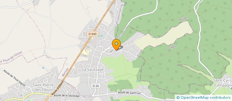 localisation de l'entreprise SCI DE LA FORET ROSE  LA SAUSSAYE