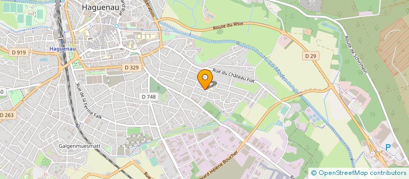 localisation de l'entreprise SCI DE LA FORET VERTE  HAGUENAU