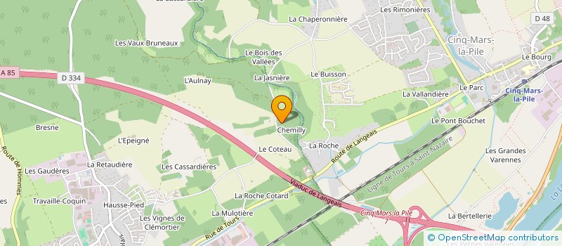 localisation de l'entreprise SCI DE LA FORGE  LANGEAIS