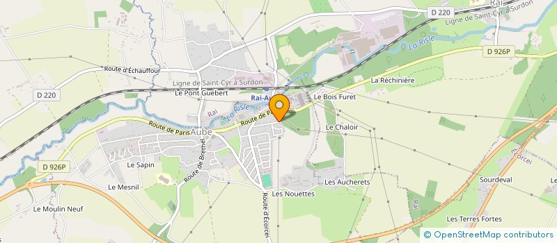 localisation de l'entreprise SCI DE LA FORGE à AUBE