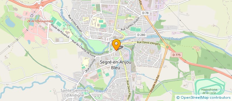 localisation de l'entreprise SCI DE LA FORGE à SEGRE-EN-ANJOU BLEU