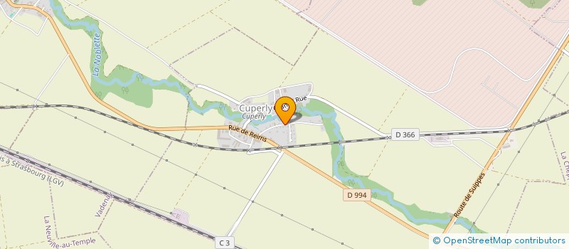 localisation de l'entreprise SCI DE LA FORGE  CUPERLY