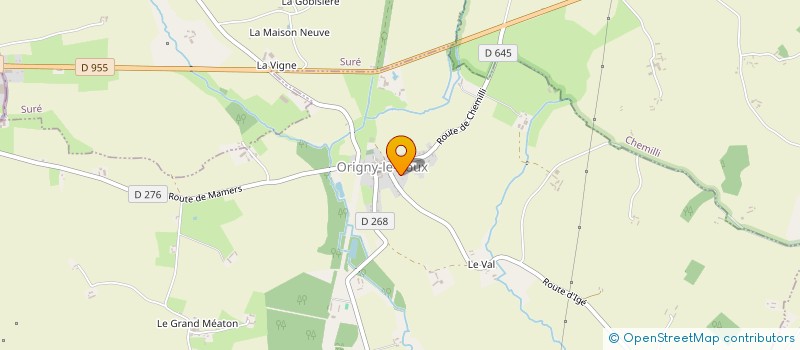 localisation de l'entreprise SCI DE LA FORGE à ORIGNY-LE-ROUX