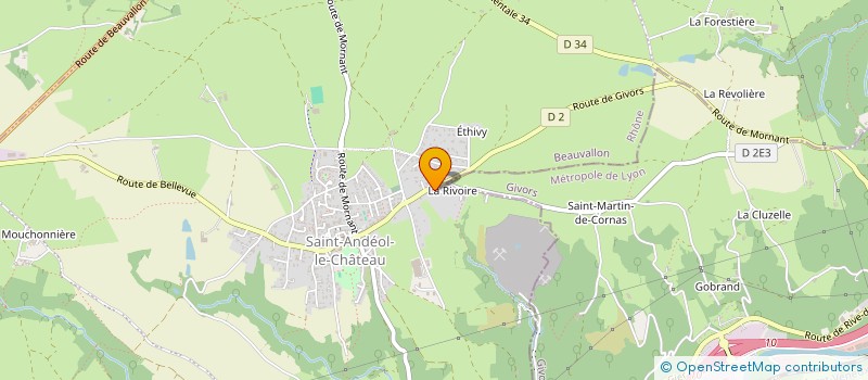 localisation de l'entreprise SCI DE LA FORGE  BEAUVALLON