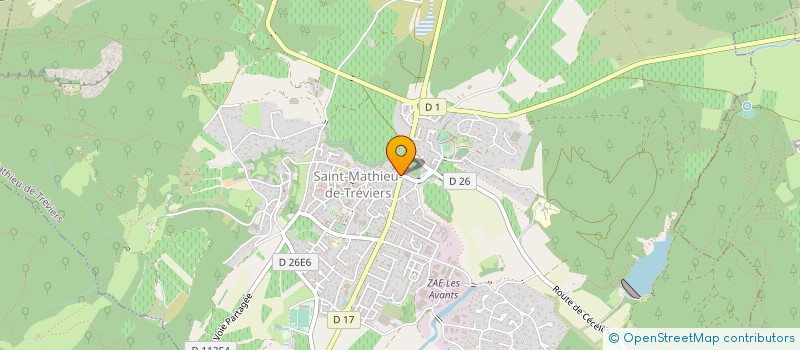 localisation de l'entreprise SCI DE LA FORGE DE CANCEL  SAINT-MATHIEU-DE-TREVIERS