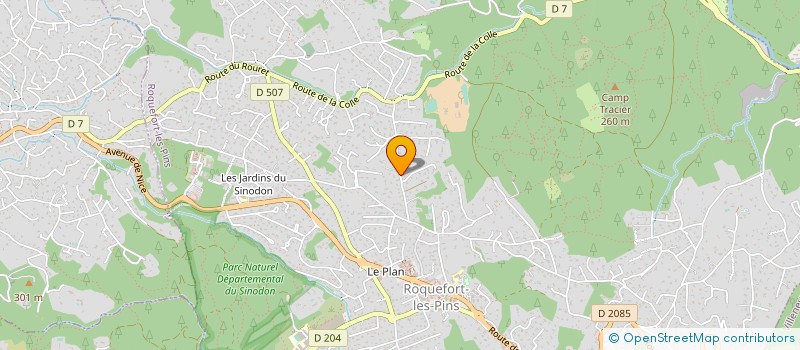 localisation de l'entreprise SCI DE LA FORGE DE PEIRE LUCHE  ROQUEFORT-LES-PINS