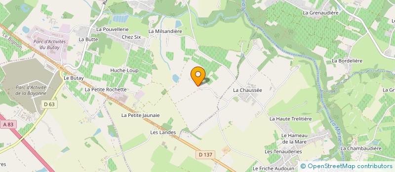 localisation de l'entreprise SCI DE LA FORGE ROYALE  SAINT-FIACRE-SUR-MAINE