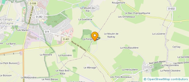 localisation de l'entreprise SCI DE LA FORGETTERIE à MORTAGNE-AU-PERCHE