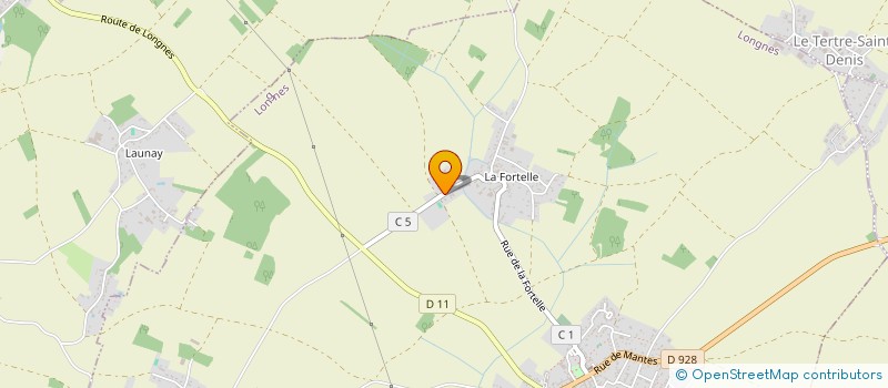 localisation de l'entreprise SCI DE LA FORTELLE  LONGNES