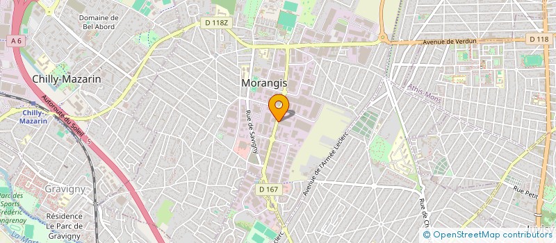 localisation de l'entreprise SCI DE LA FOSSE  MORANGIS