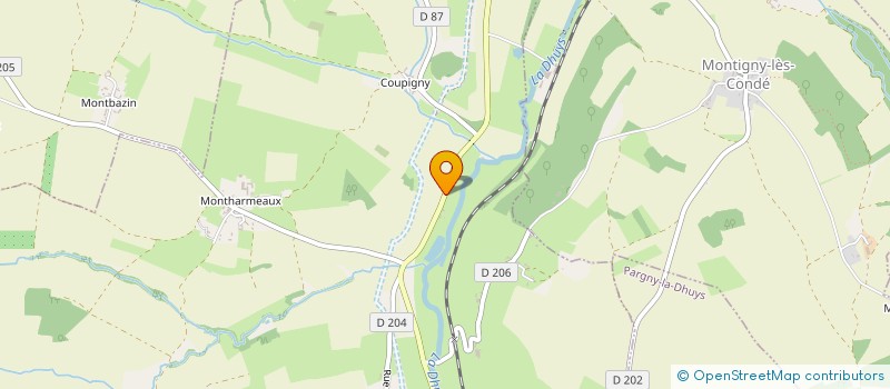 localisation de l'entreprise SCI DE LA FOSSE  MONTLEVON