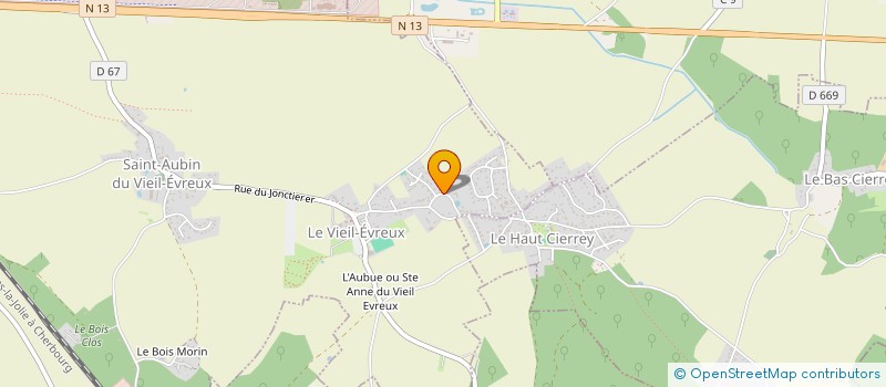 localisation de l'entreprise SCI DE LA FOSSE AUBRY  LE VIEIL-EVREUX