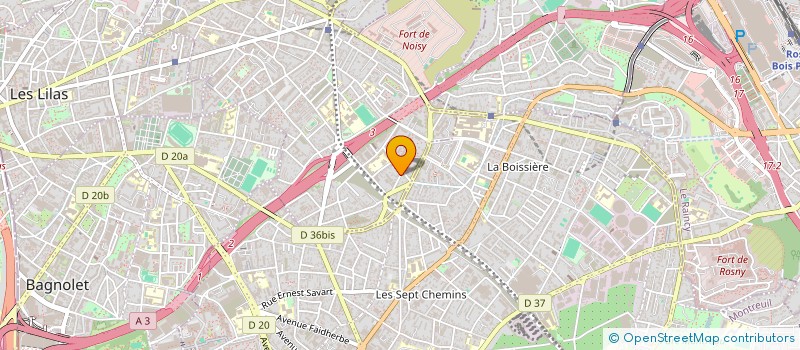 localisation de l'entreprise SCI DE LA FOSSE AUX BERGERS à ROMAINVILLE