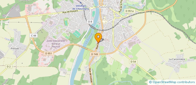 localisation de l'entreprise SCI DE LA FOSSE BLANCHE  CHAUVIGNY