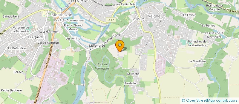 localisation de l'entreprise SCI DE LA FOSSE D'ARGENT à VEIGNE