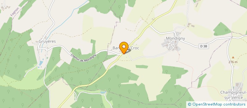 localisation de l'entreprise SCI DE LA FOSSE HOUDAINE  MONDIGNY