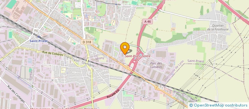 localisation de l'entreprise SCI DE LA FOUILLOUSE  SAINT-PRIEST