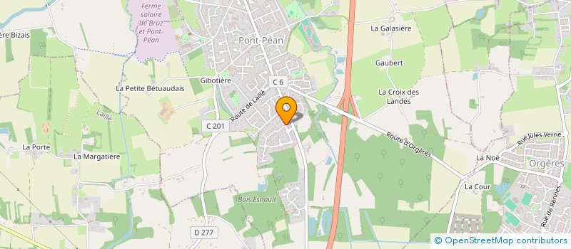 localisation de l'entreprise SCI DE LA FOULANGERE  PONT-PEAN