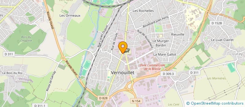localisation de l'entreprise SCI DE LA FOURCHE à VERNOUILLET