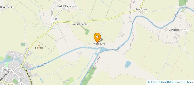 localisation de l'entreprise SCI DE LA FOURCHE  LEZAY