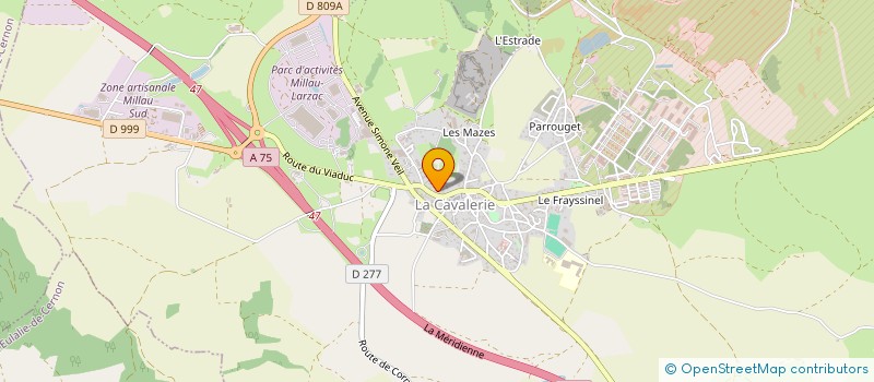 localisation de l'entreprise SCI DE LA FRACHIVE  LA CAVALERIE