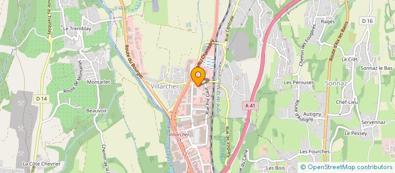 localisation de l'entreprise SCI DE LA FRANCON  VOGLANS