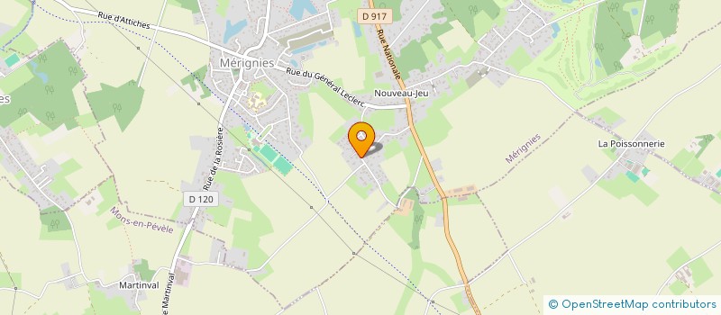 localisation de l'entreprise SCI DE LA FRANGE à MERIGNIES