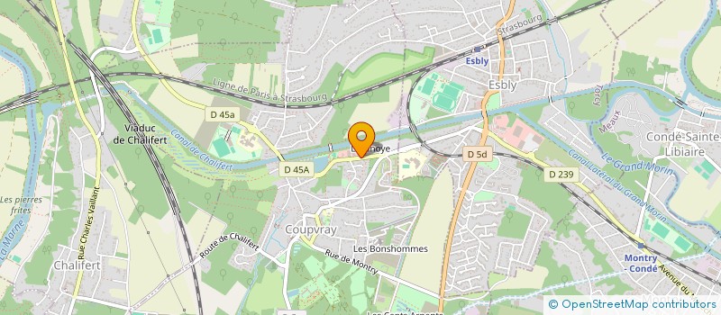 localisation de l'entreprise SCI DE LA FREMINETTE  COUPVRAY