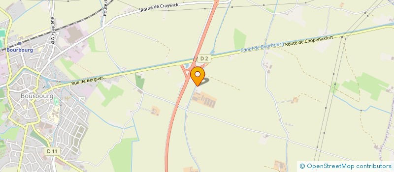 localisation de l'entreprise SCI DE LA FRESNERAIE  BOURBOURG