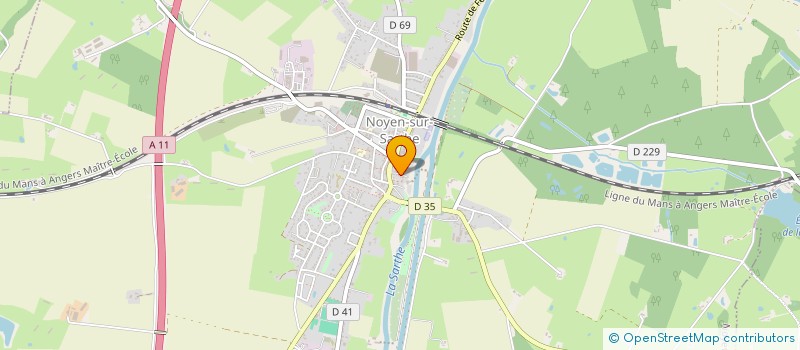 localisation de l'entreprise SCI DE LA FRONTAULIERE  NOYEN-SUR-SARTHE