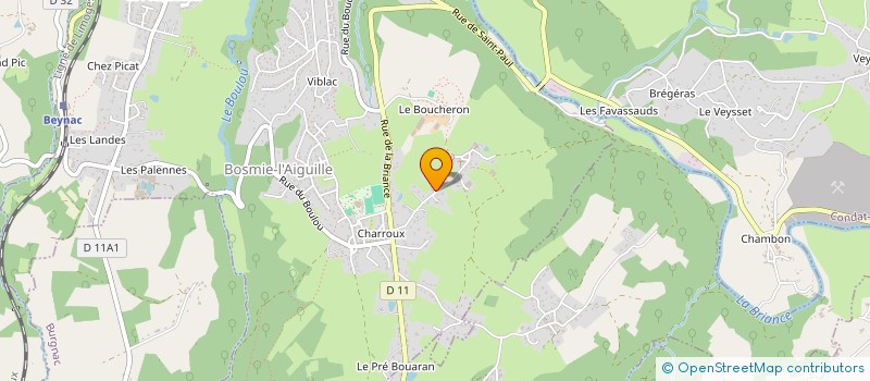 localisation de l'entreprise SCI DE LA FRUGERIE  BOSMIE-L AIGUILLE