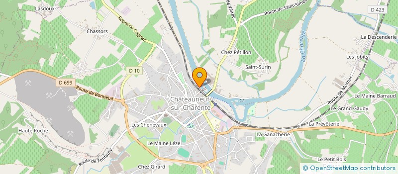localisation de l'entreprise SCI DE LA FUIE à CHATEAUNEUF-SUR-CHARENTE