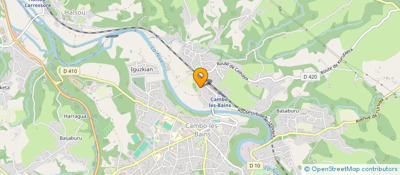 localisation de l'entreprise SCI DE LA GABARRE  CAMBO-LES-BAINS