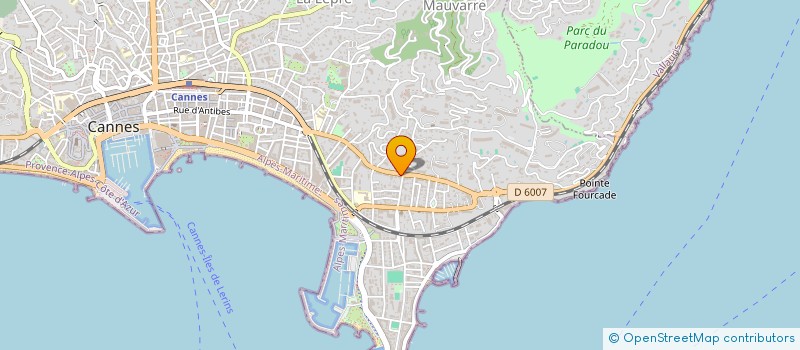 localisation de l'entreprise SCI DE LA GABELLE à CANNES
