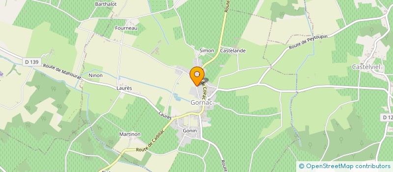 localisation de l'entreprise SCI DE LA GABILLONNERIE  GORNAC