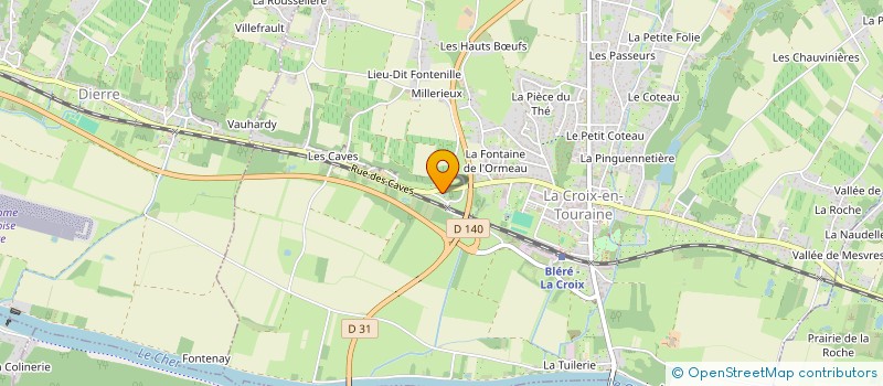 localisation de l'entreprise SCI DE LA GAILLARDIERE à LA CROIX-EN-TOURAINE