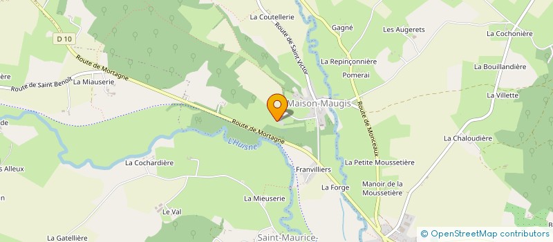 localisation de l'entreprise SCI DE LA GALAIZIERE à SABLONS-SUR-HUISNE