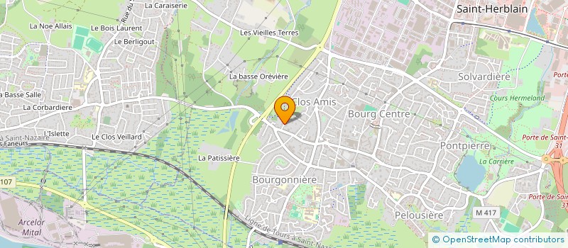 localisation de l'entreprise SCI DE LA GALARNE  ST-HERBLAIN