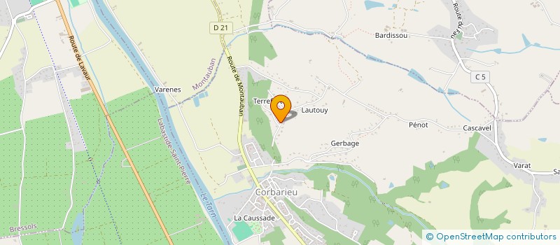 localisation de l'entreprise SCI DE LA GALERIE D'HAUTPOUL  CORBARIEU