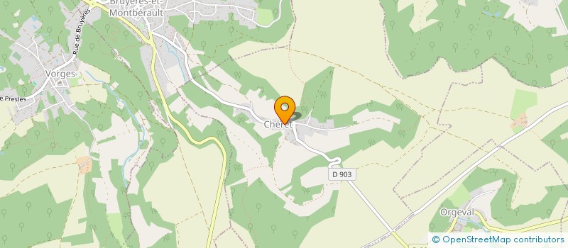localisation de l'entreprise SCI DE LA GALERIE VAUDOISE à BRUYERES-ET-MONTBERAULT