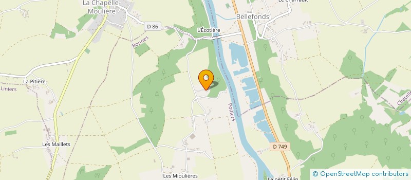 localisation de l'entreprise SCI DE LA GALICHERIE à BONNES