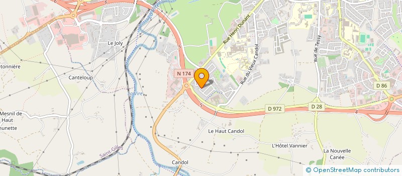 localisation de l'entreprise SCI DE LA GALONNIERE  SAINT-LO