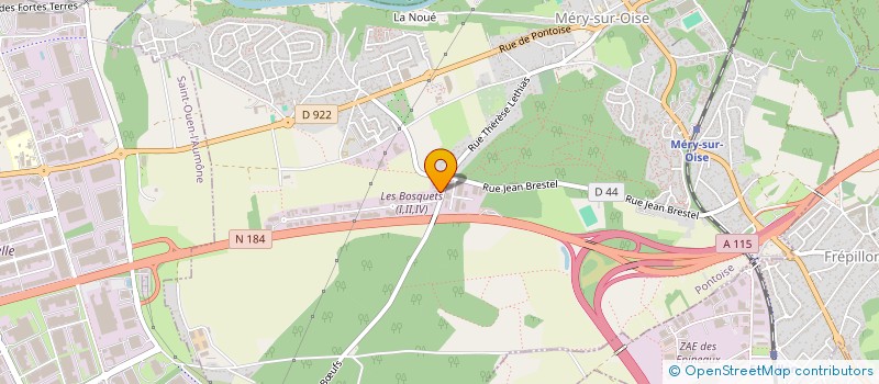 localisation de l'entreprise SCI DE LA GANTIERE  MERY-SUR-OISE